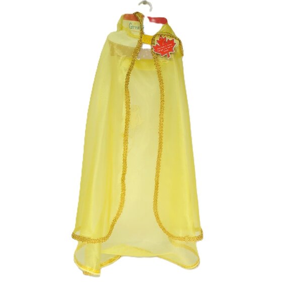 New w/Tag-Great Pretenders Yellow Belle Cape Costume, Size 5-7 (Cape Only) - Picture 4 of 12